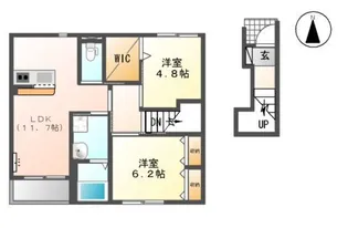 グラン ルミエール B【2階】の間取り