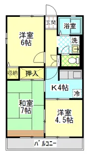ハイムエレガントB【1階】の間取り