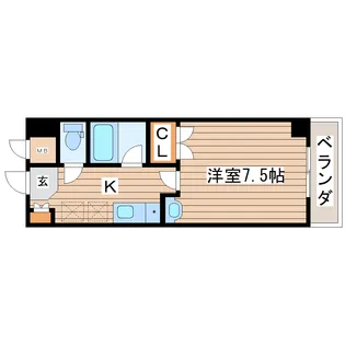 館・千【2階】の間取り