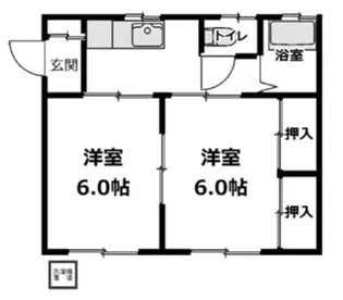 サンハイムオオタ【1階】の間取り