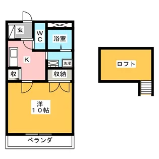 モンサンミッシェル【2階】の間取り