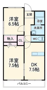 エストA【5階】の間取り