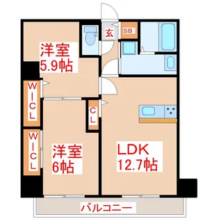 フォレストテラス【6階】の間取り