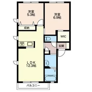 クランツ鎌倉【1階】の間取り