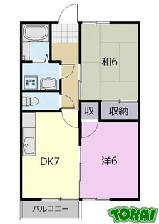 メゾンドゥ・スタシオン【2階】の間取り