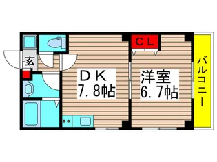 ア-バヒルズ梅島【3階】の間取り