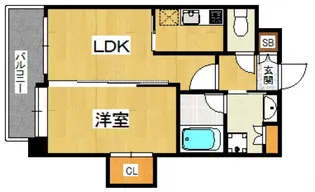 高宮ラ・ルース【6階】の間取り