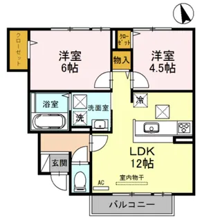 リーオ・コレージュ【1階】の間取り