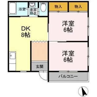 ヴェル中迫 S【2階】の間取り