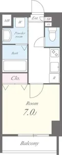 ミラージュエヴァン【8階】の間取り