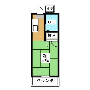澤地ハイツ【2階】の間取り