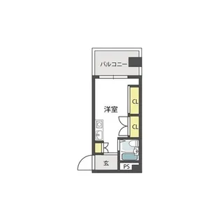 大国町池田マンション【4階】の間取り