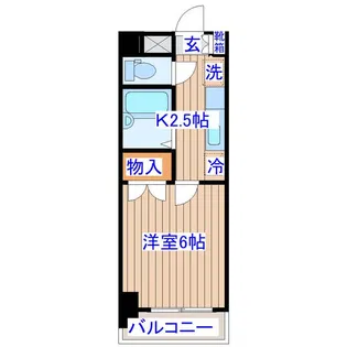 有楽館メゾンウィスタリア【2階】の間取り