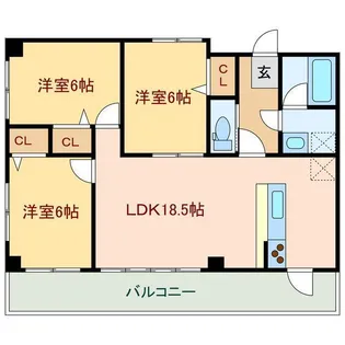 ラシュマンドエトワール【4階】の間取り