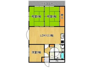 泉マンション【4階】の間取り