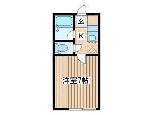 アメニティ国見【1階】の間取り
