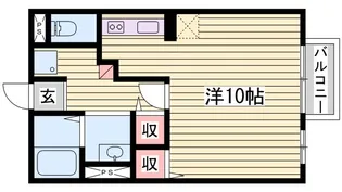 サルドセジュール【2階】の間取り
