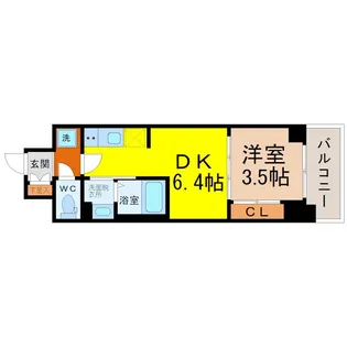L&Cレジデンス鶴舞公園【9階】の間取り