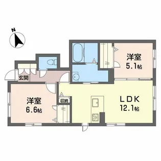 エクラシア阿品駅前【1階】の間取り