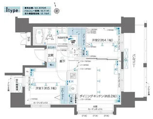 ZOOM品川南【13階】の間取り