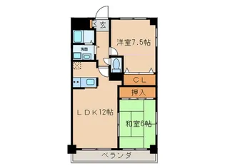 ジュネス平出【2階】の間取り