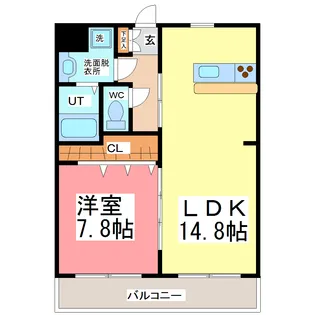 ソシエ フラッツ【3階】の間取り