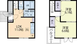グラシア Bの間取り