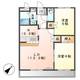 リヴェール【2階】の間取り