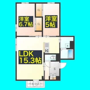 Sun Vison【4階】の間取り
