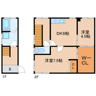 平野アパートの間取り