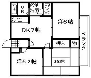 フォレストコートB棟【2階】の間取り