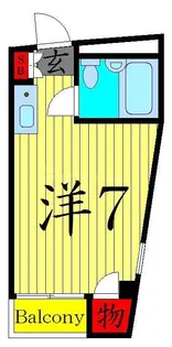 サンチェリー三吉野ビル【4階】の間取り