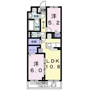 テホン・カーサII【4階】の間取り