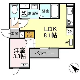 セレスティア古千谷本町【2階】の間取り