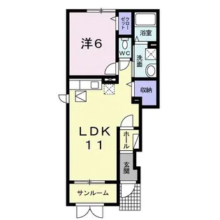 フローラル【1階】の間取り