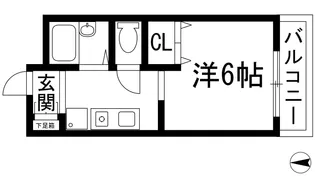 リバーウエスト宝塚【5階】の間取り