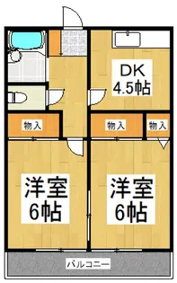 第二コーポ寿【1階】の間取り
