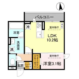 ark西城南【2階】の間取り