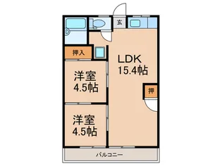 ストリーム塚本【2階】の間取り