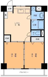 グランアルブル山越III【5階】の間取り