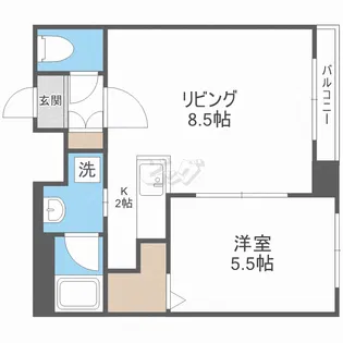 ノヴァ発寒南【5階】の間取り