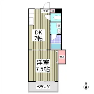 第2成城島田マンション【3階】の間取り