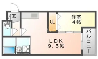 リベルテ大日【2階】の間取り