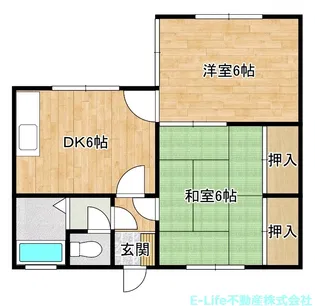 シャトーライフ熊本1【1階】の間取り