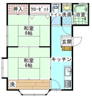 クオリティコーポC棟【2階】の間取り