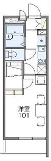 レオパレスエトワール城南【3階】の間取り