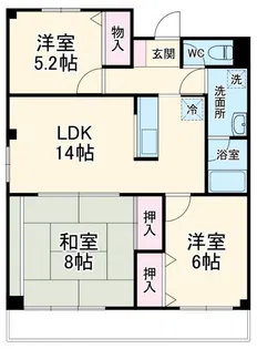 グランシャリオ【4階】の間取り