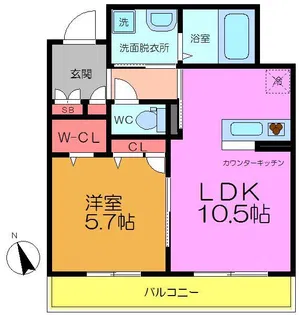 ラヴィラント【3階】の間取り