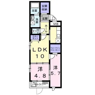 ミ ライズ【1階】の間取り