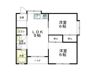 スイートハウスさんぽう【2階】の間取り